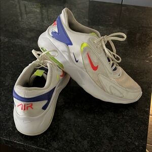Nike White and purple Sneakers with Modern Cushioning GUC smoke free pet free